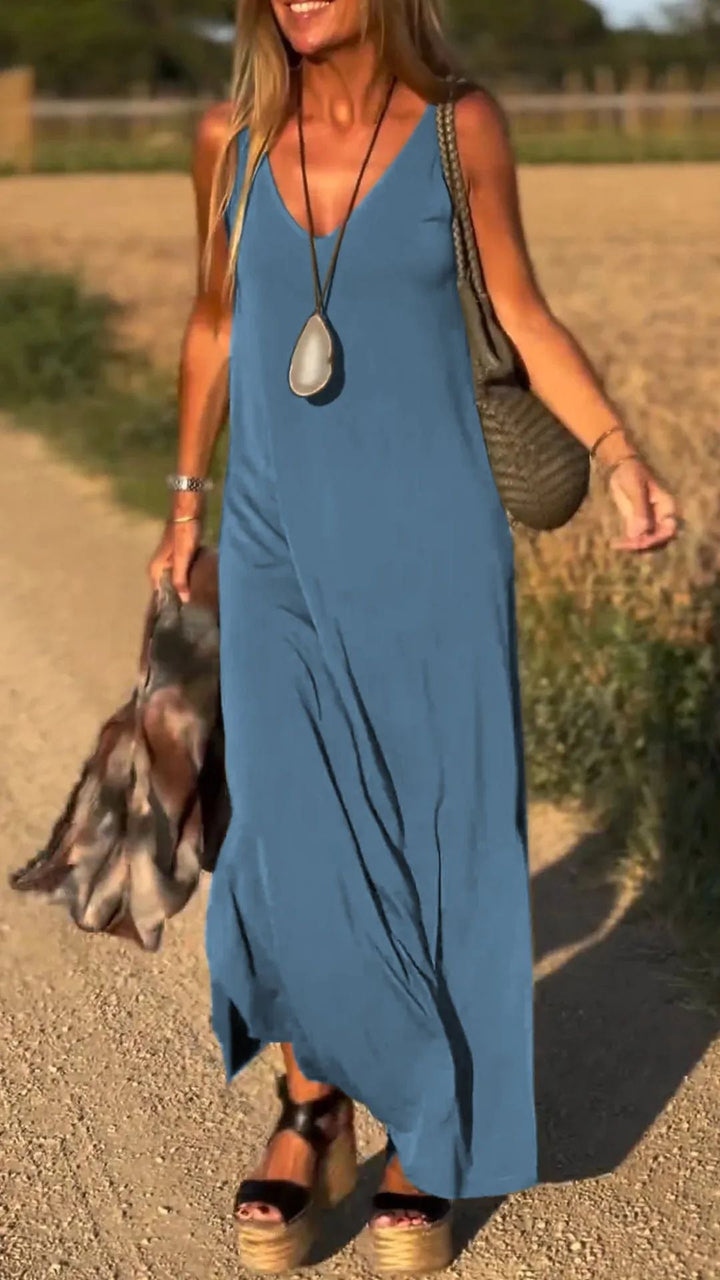Evelyne - Stylish Sleeveless Long Dress