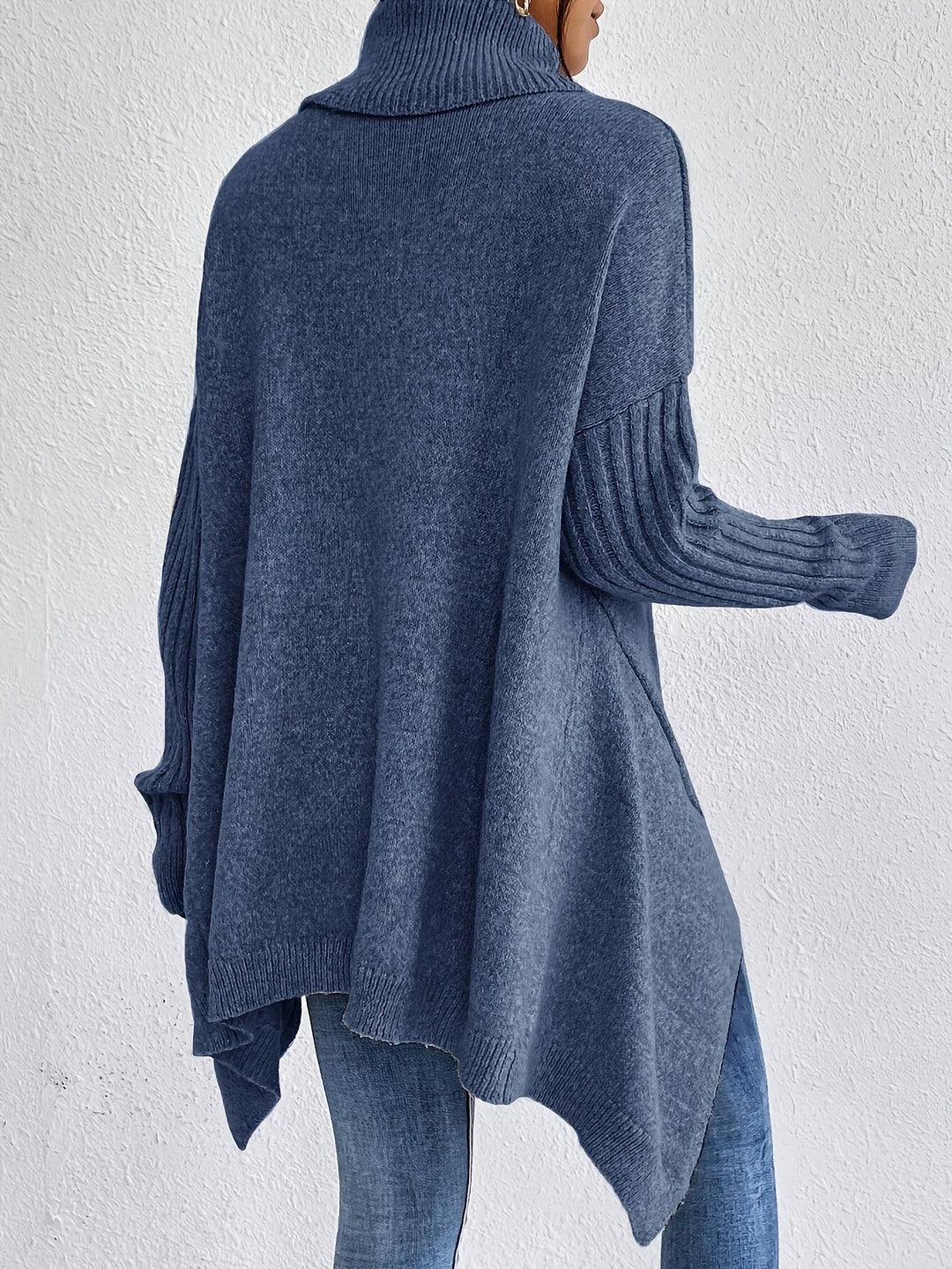Tahlia - Matthias - Casual Asymmetrical Hem Hooded T-Shirt