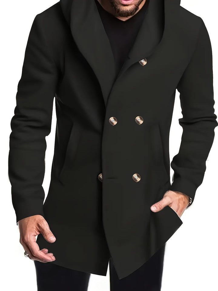 Lucryina - Double Breasted Hooded Coat