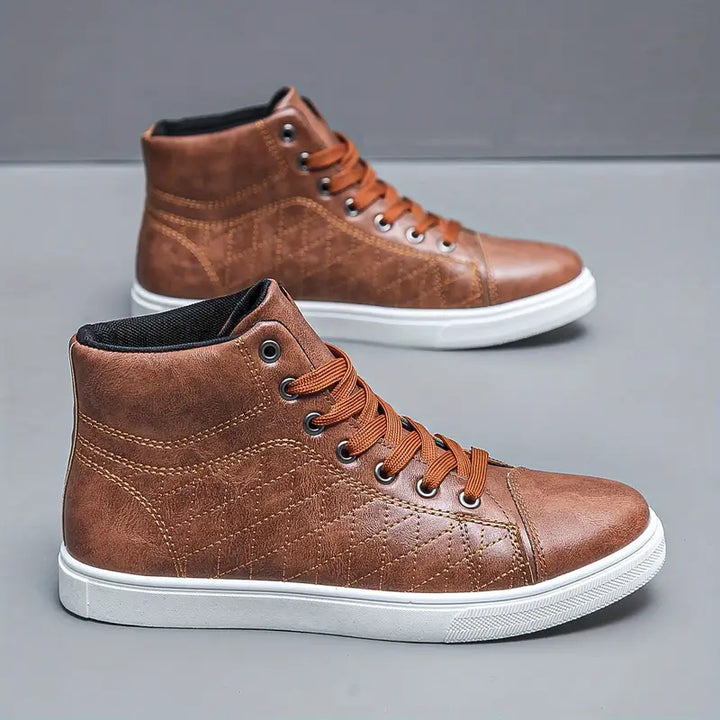 Gayle - Casual Plaid Mid-Top Sneaker