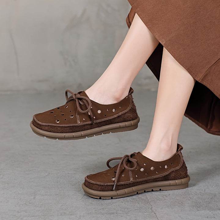 Tamsin - Casual Leather Non Slip Loafers