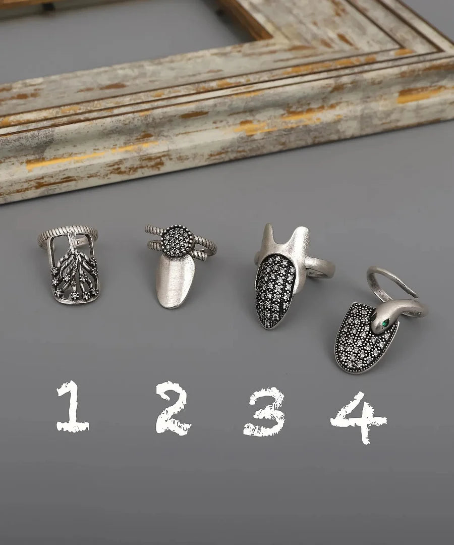 Marinan - Boho Adjustable Nail Ring Set-4 pcs
