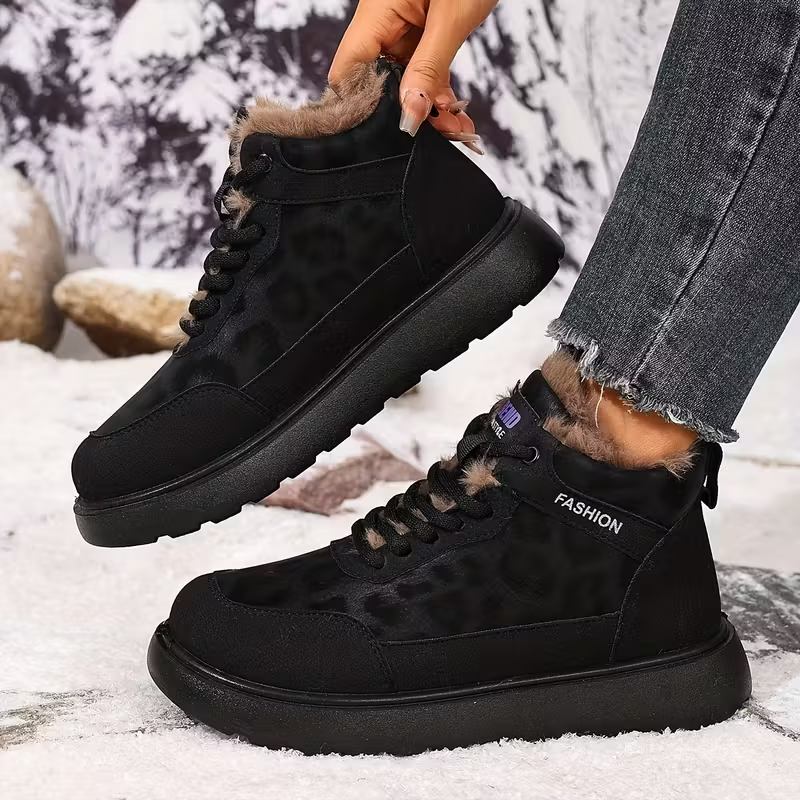 Elizia - Lace-Up Ankle Shoes with Thick Sole