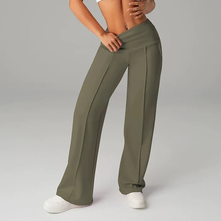 Samanda - High Waist Wide Leg Pant