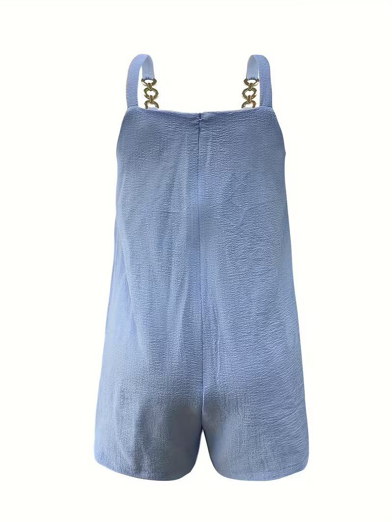 Loaiza - Sleeveless Chain Strap Jumpsuit