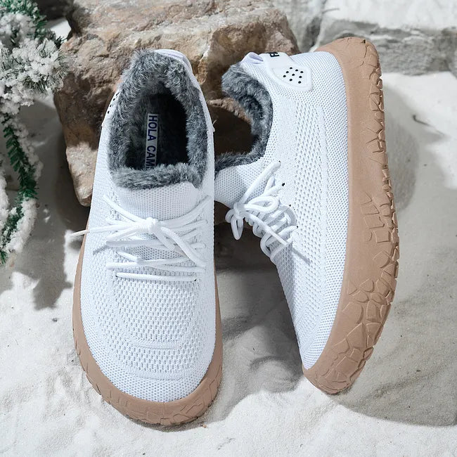 Rishyline - Sneakers With Lace-Up Closure and Fuzzy Lining