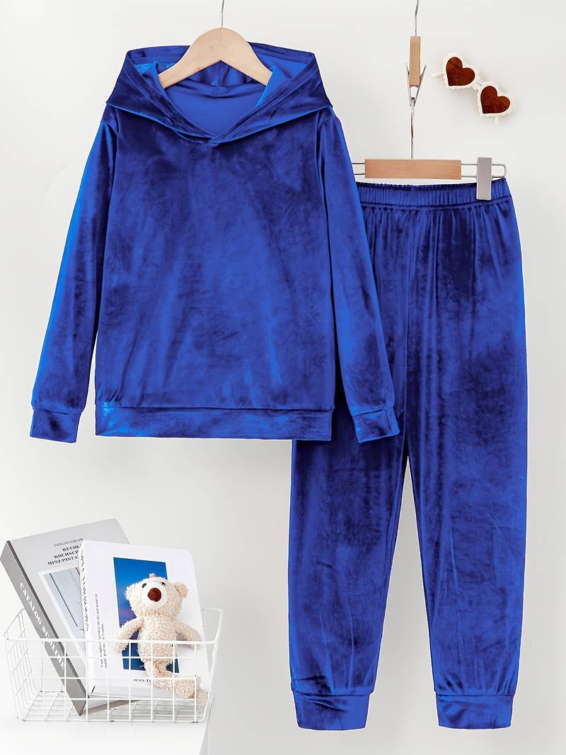 Tiferet - Elegant Hooded Sweater And Trousers Set
