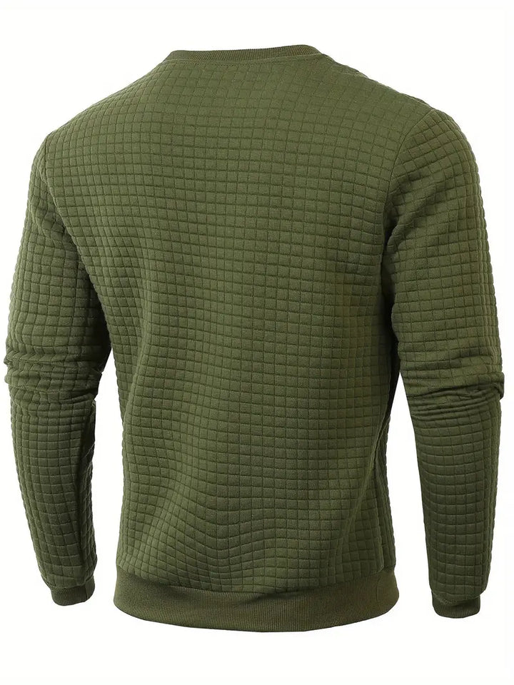 Andreas - Bohemian Plaid Long Sleeve Sweater