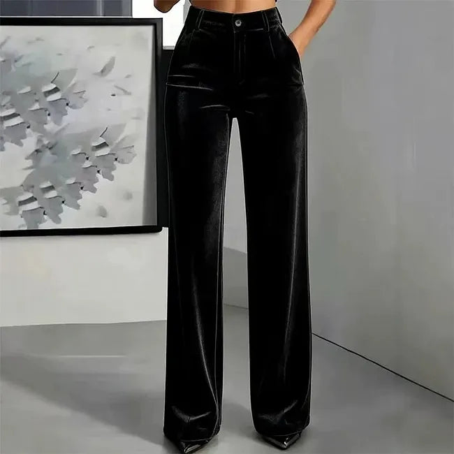 Vikta - High Waist Wide Leg Trouser