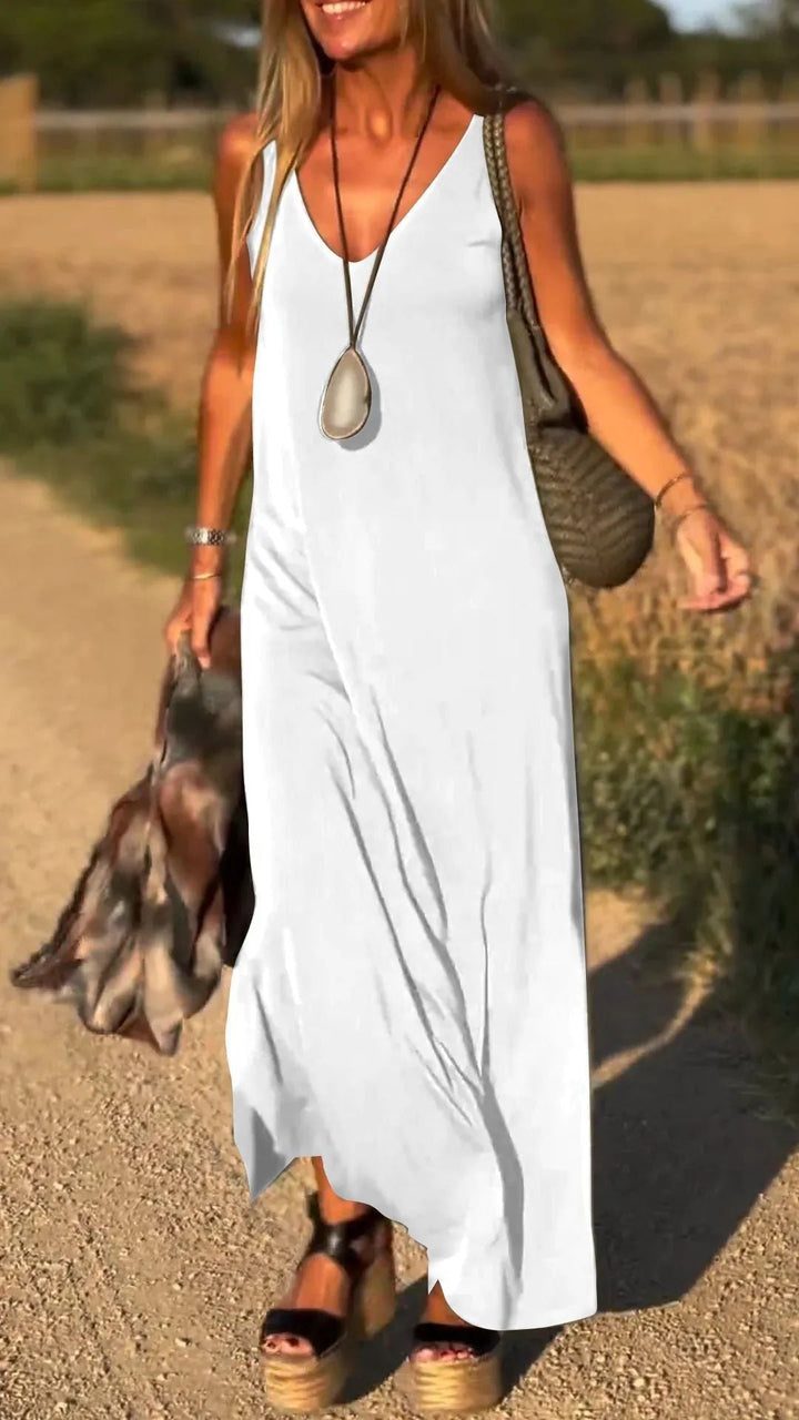 Evelyne - Stylish Sleeveless Long Dress