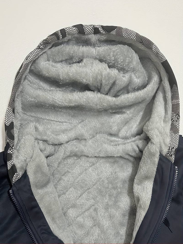 Oziel - Warm Fleece Hooded Jacket With Zipper