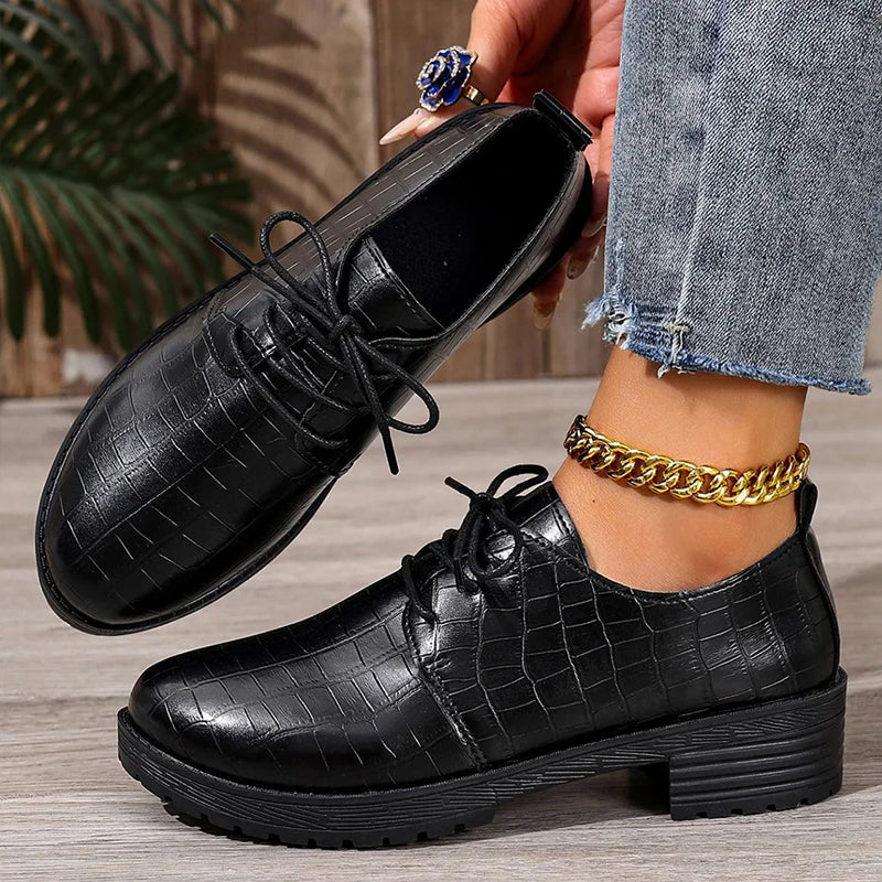 Niyra – Chunky Sole Lace-Up Derby Shoes