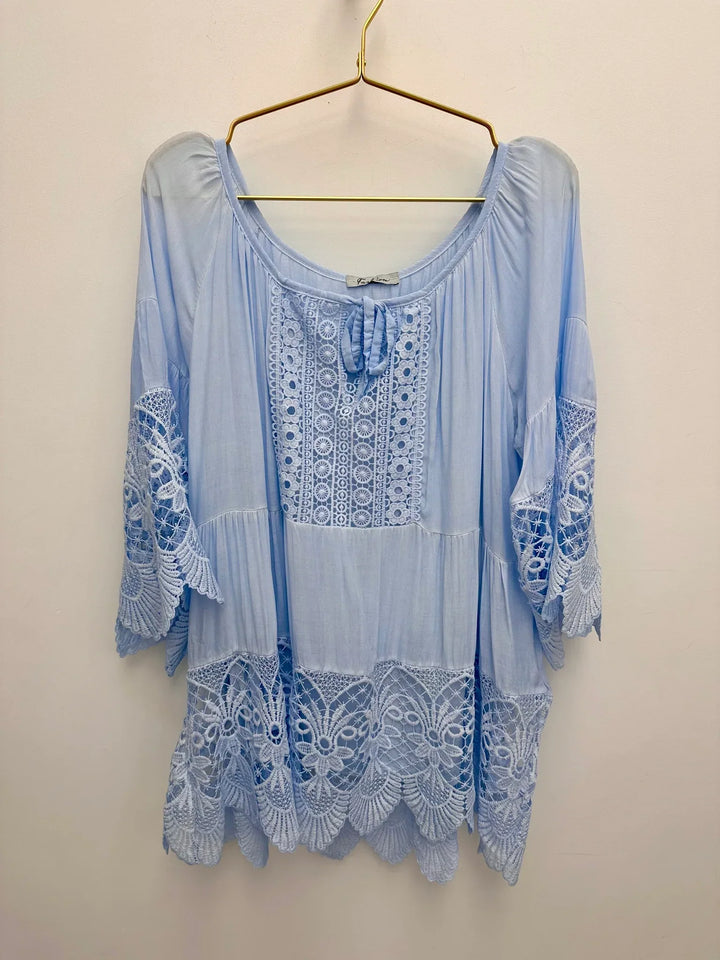 Lurdes - Stylish Shirt With Round Neck