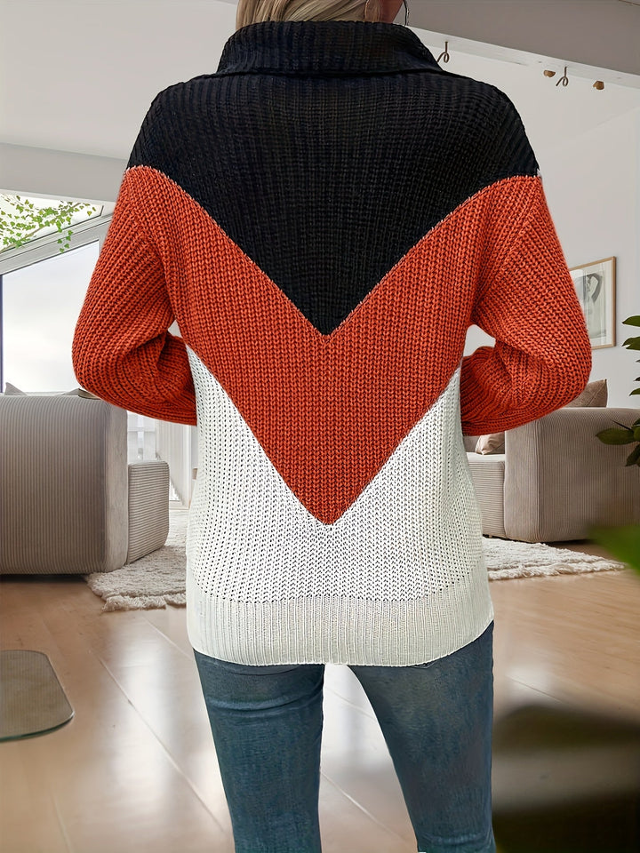 Kathrin - Long Sleeve Knitted Sweater