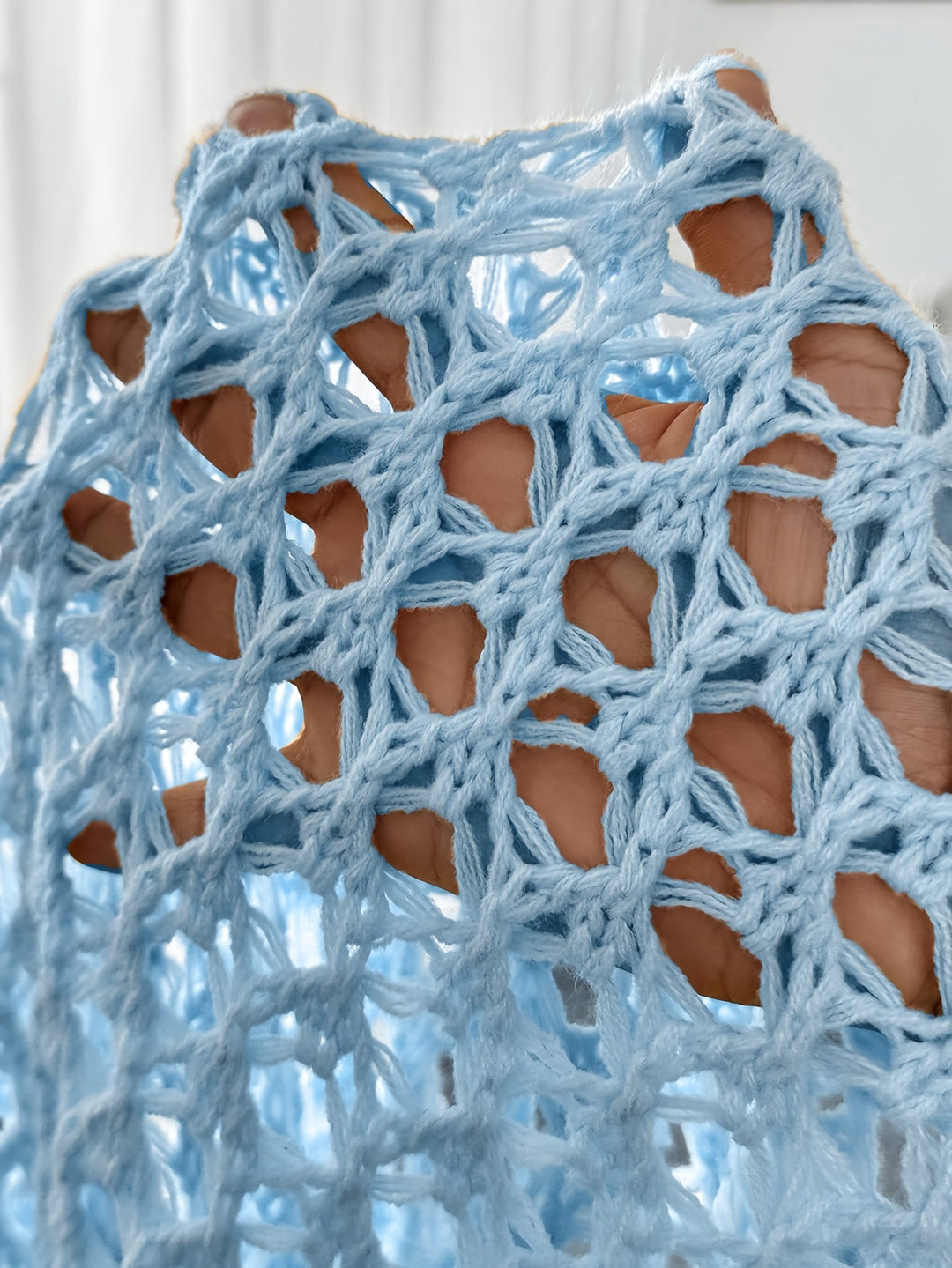 Etleva - Elegant Hollow Cardigan With Batwing Sleeves