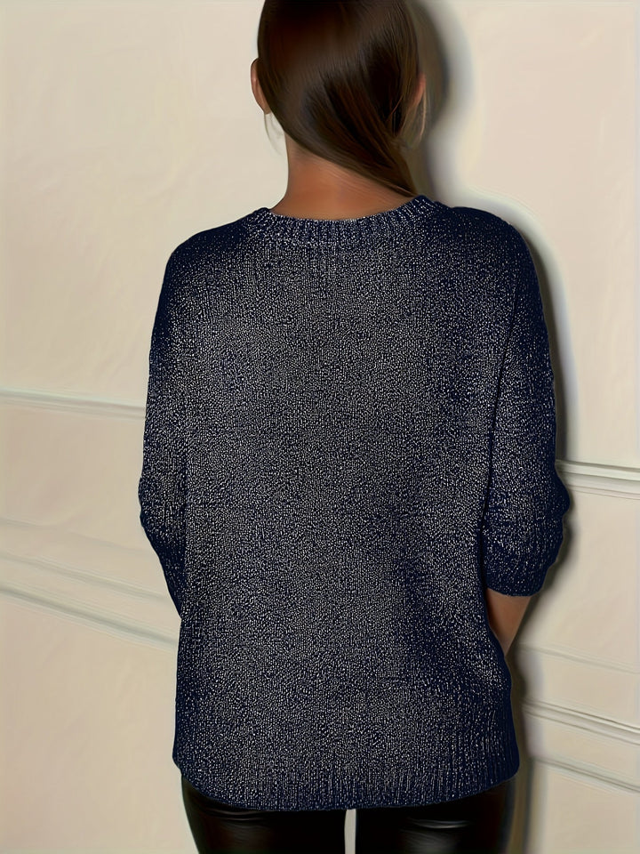 Healy - Knitted Sweater With V-Neck