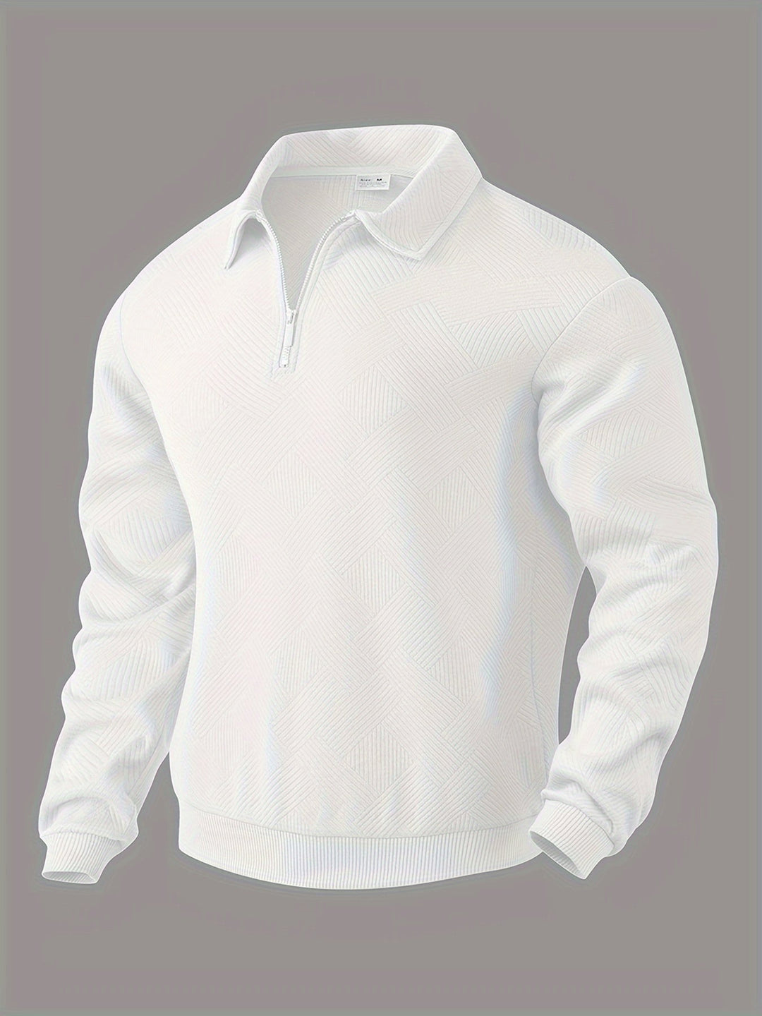 Baldrick - Vintage Sweatshirt with Zipper and Geometric Design