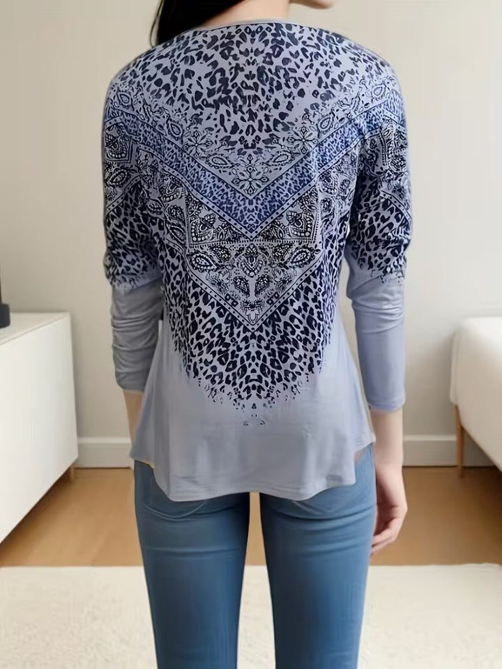 Dainora - Ethnic Style Tatar Printed Mini Dress