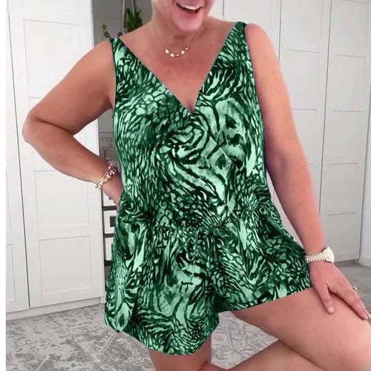 Evdoxia - Elegant Sleeveless Swimsuit