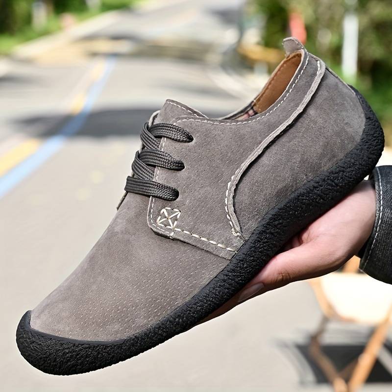 Boyce - Suede Lace-Up Leather Shoes