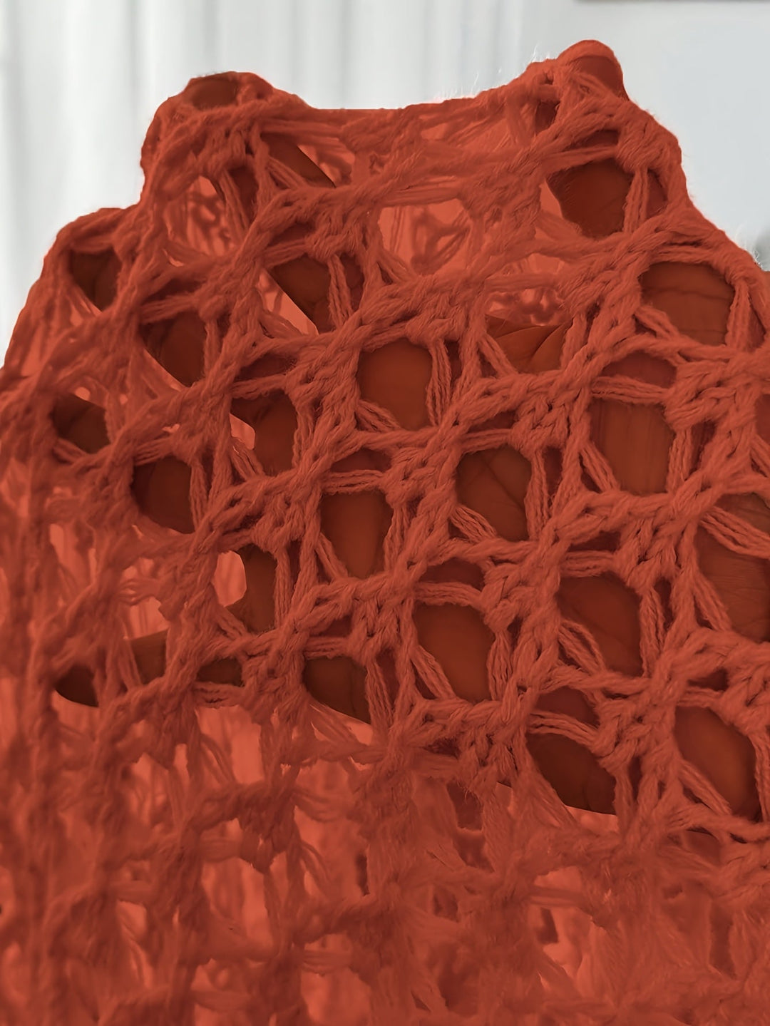 Etleva - Elegant Hollow Cardigan With Batwing Sleeves