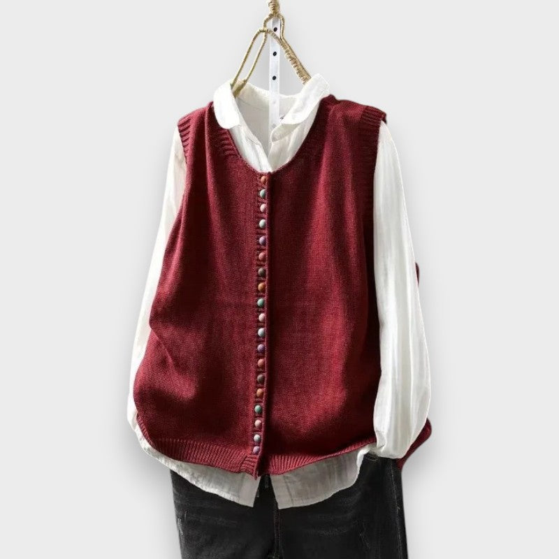 Vespiruva - Sleeveless Knitted Vest
