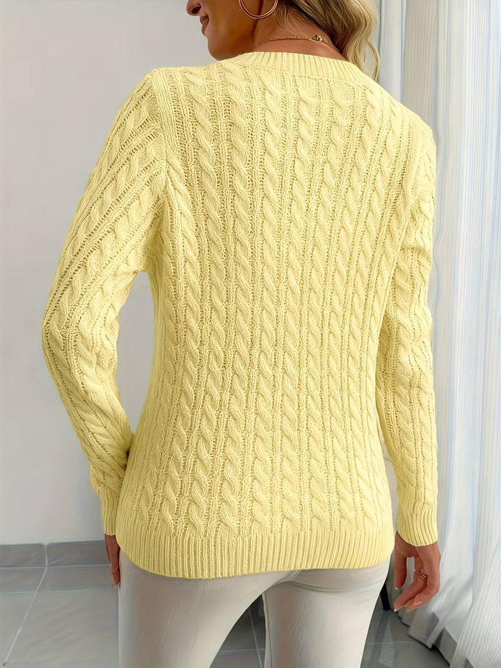 Sivanit - Long Sleeve Ribbed Sweater