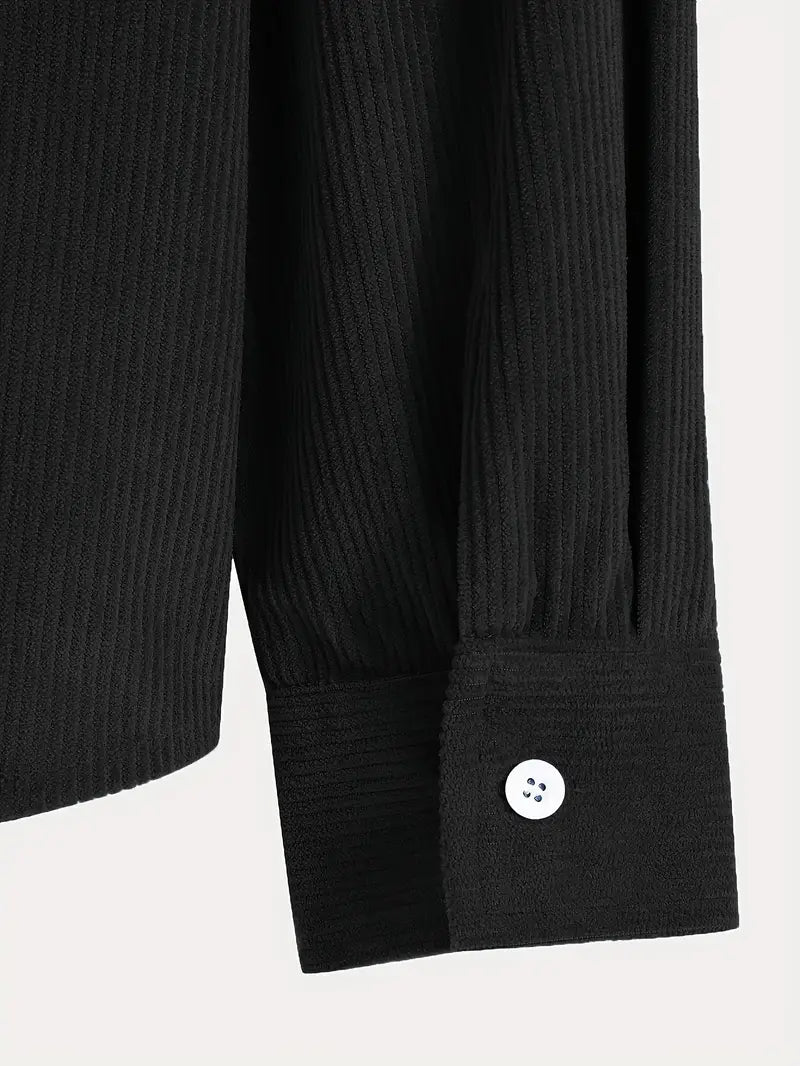 Costas - Corduroy Textured Zip-Up Hoodie