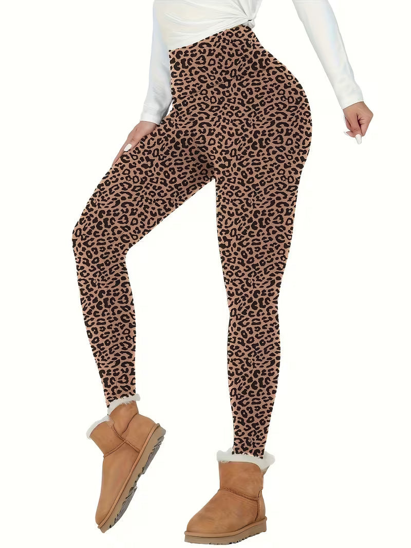 Clarelle - Thermal Fleece Lined High Waisted Leggings