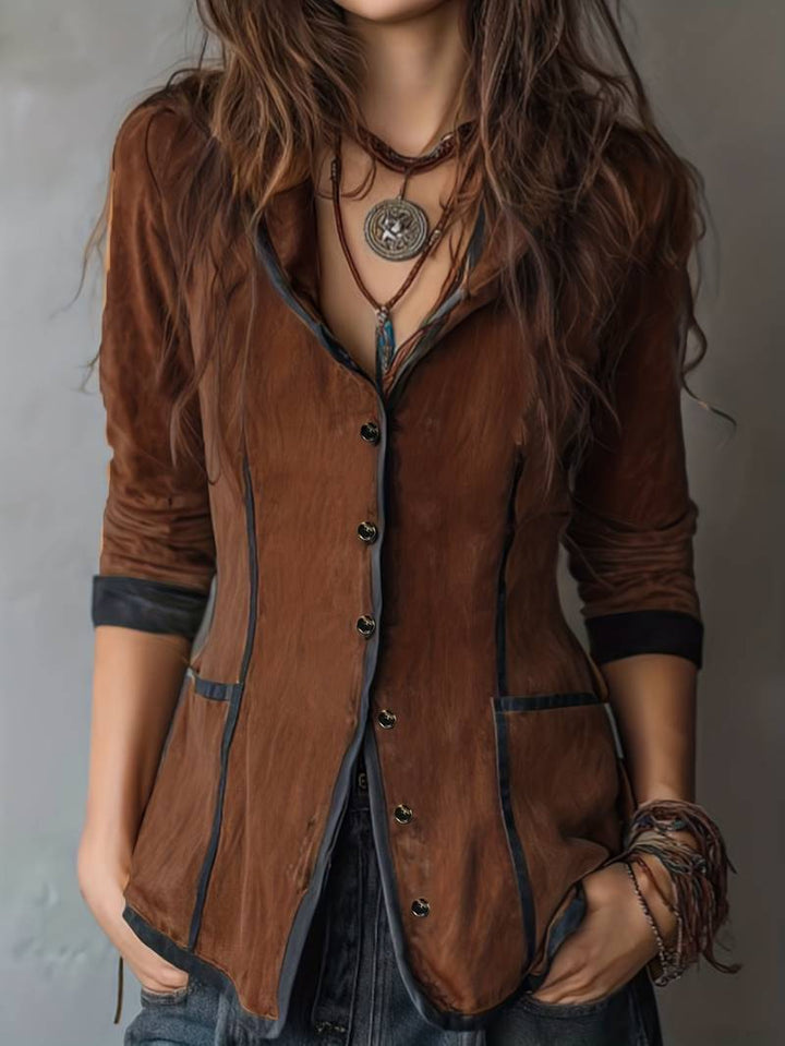Yaara - Vintage Hooded Jacket With Long Sleeve
