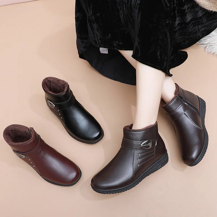 Petruta - Suede Warm Ankle Boots