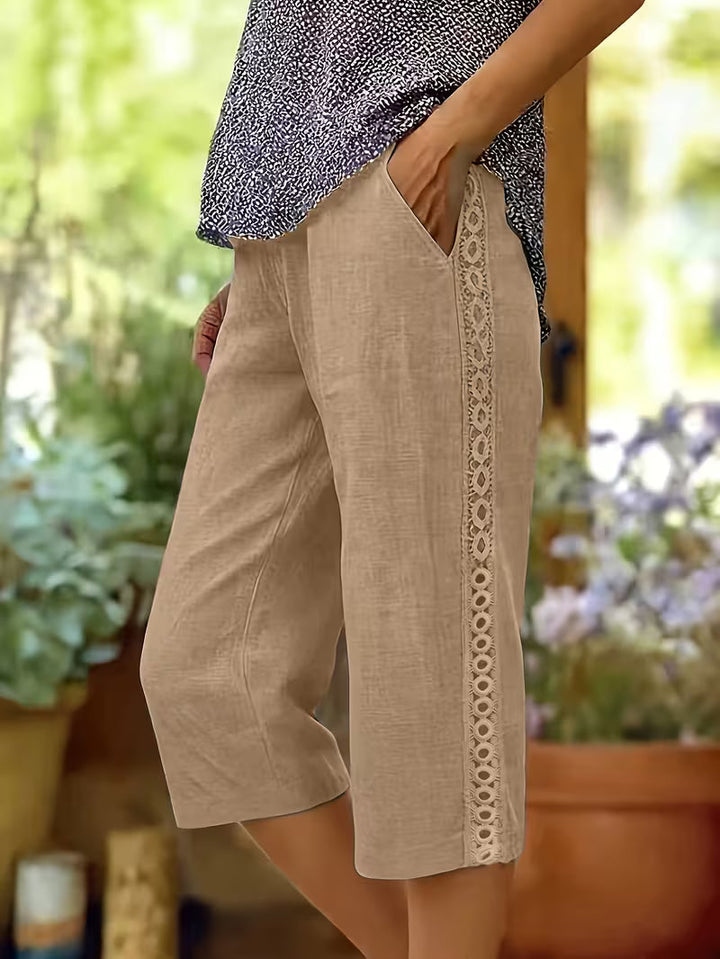 Arnisa - Comfortable Summer Side Lace Pocket Pant
