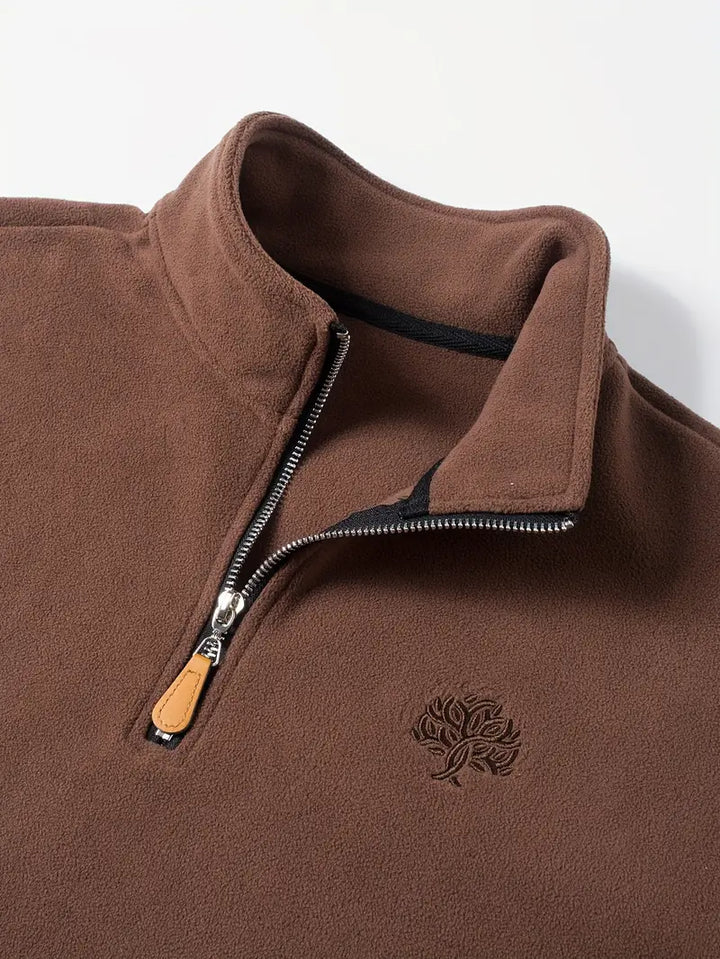 Lamar - Long Sleeve Sweatshirt With Half Zipper