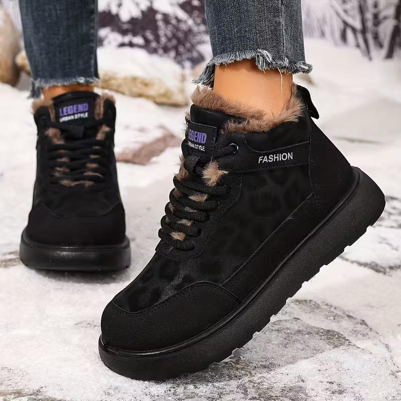 Elizia - Lace-Up Ankle Shoes with Thick Sole