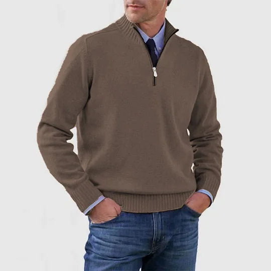 Ben - Fashionable Warm Sweater With Half Zipper
