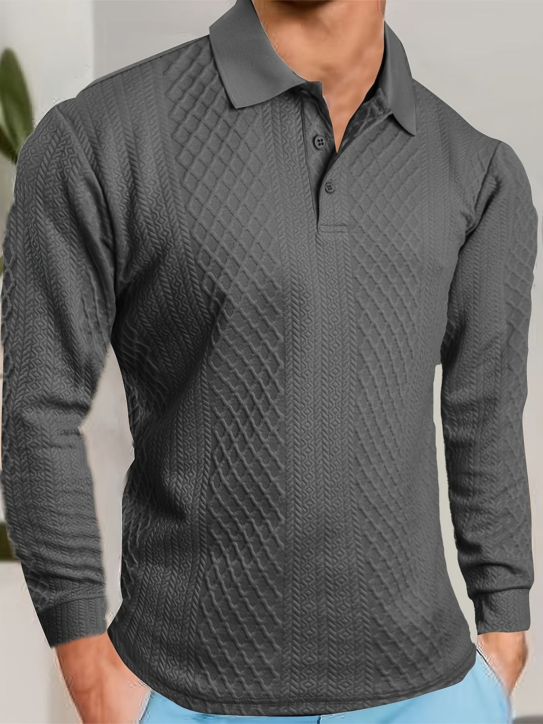 Liranda - Knitted Long Sleeve Shirt With Button