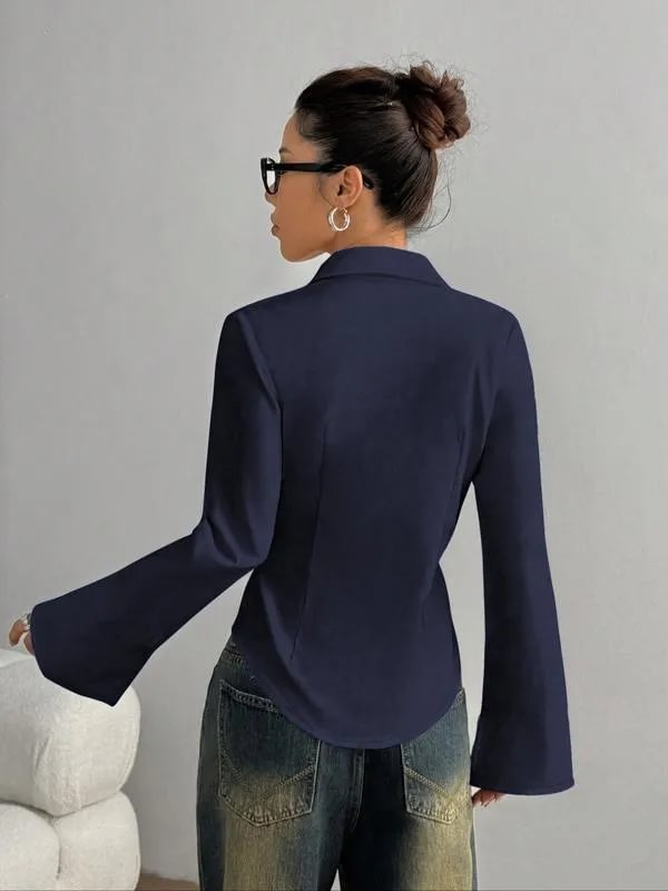 Ellera - Casual Long Sleeved Slim Fit Shirt