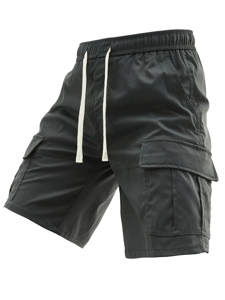 Lewand - Elegant Loose Fit Cargo Shorts With Side Pocket