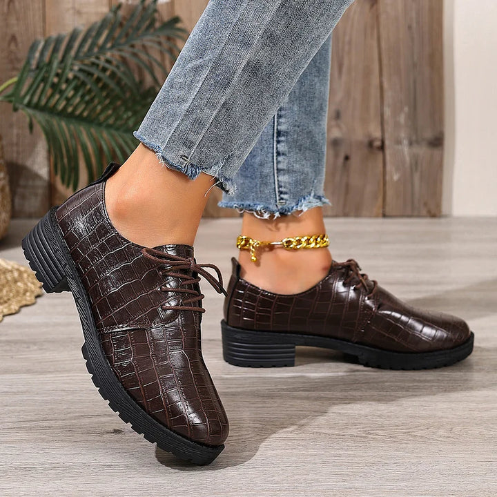 Niyra – Chunky Sole Lace-Up Derby Shoes