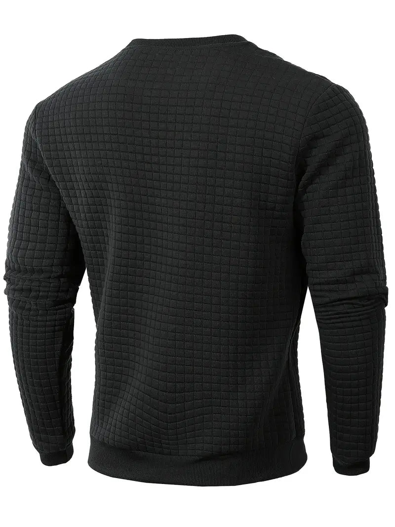Andreas - Bohemian Plaid Long Sleeve Sweater