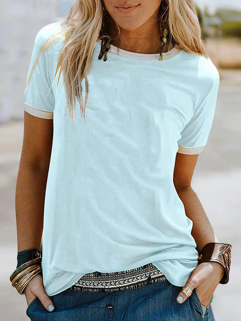 Kisara - Casual Short Sleeve T-Shirt