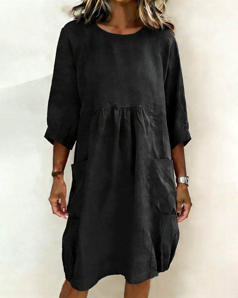 Maleesha - Stylish Dress With Wide Sleeve