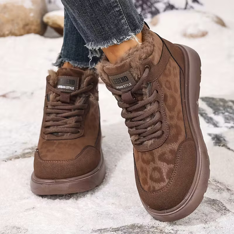 Elizia - Lace-Up Ankle Shoes with Thick Sole