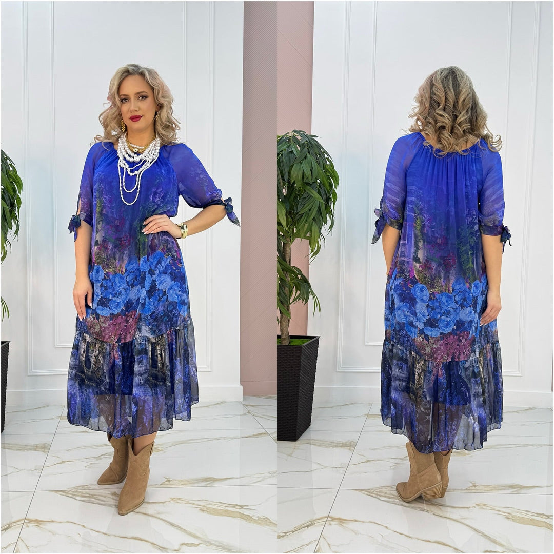 Eliska - Elegant Floral Maxi Dress