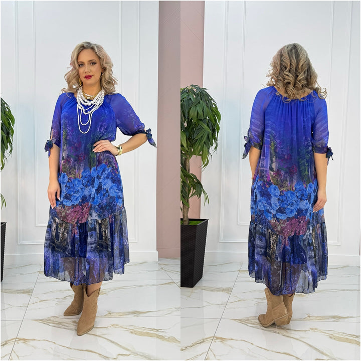 Eliska - Elegant Floral Maxi Dress