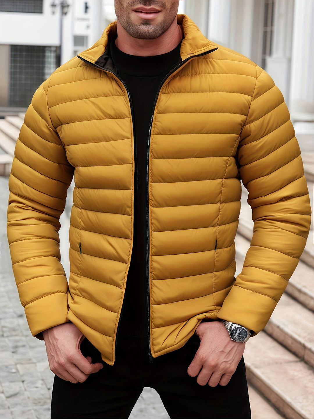 Kristian - Quilted Puffer Jacket With Zipper