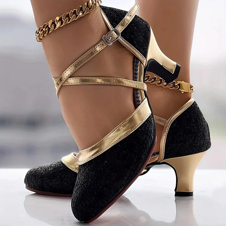 Taleia - Elegant Chunky Heel Sandal