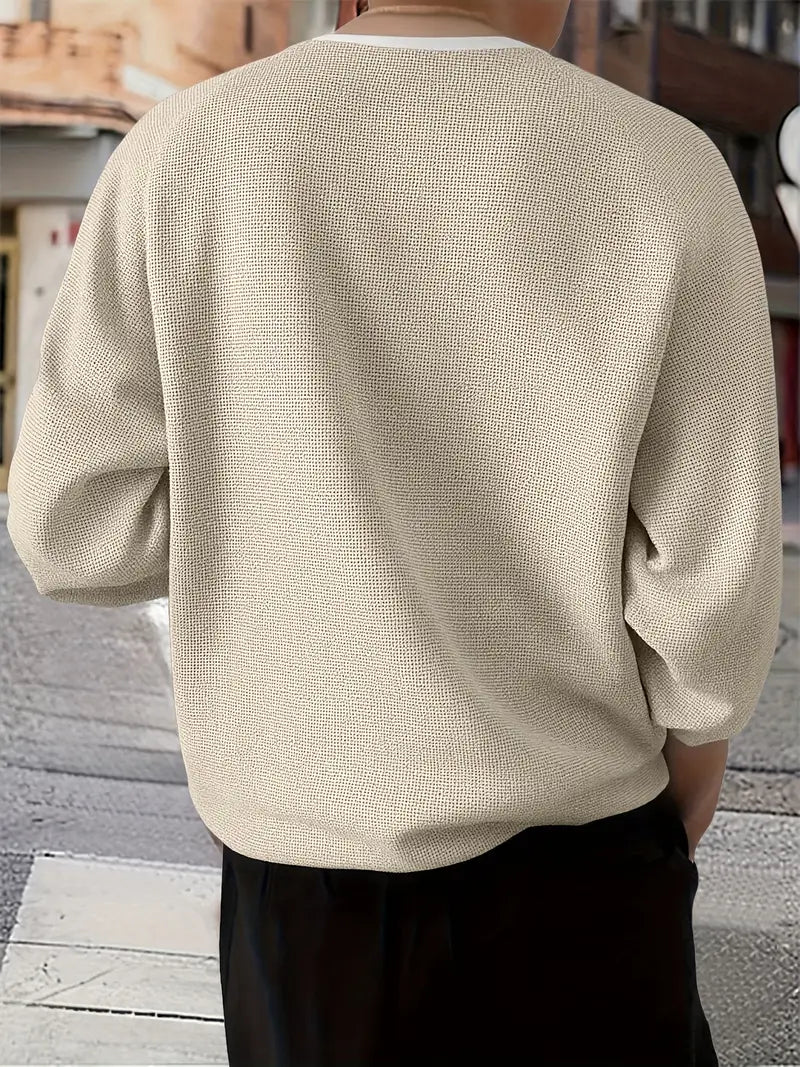 Brogan - Relaxed Fit Long-Sleeve Henley Shirt
