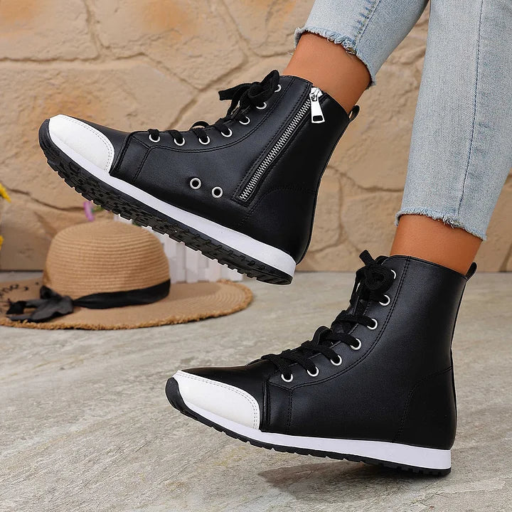 Theofani - Breathable Zipper Ankle Boot