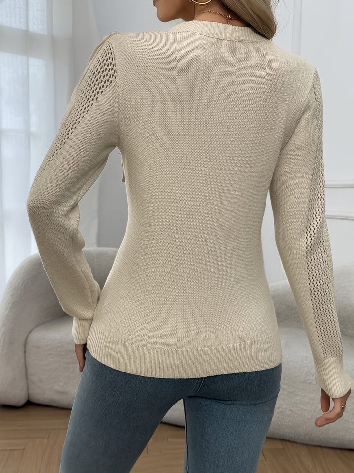 Thindra - Fringed Sweater With Long Sleeve